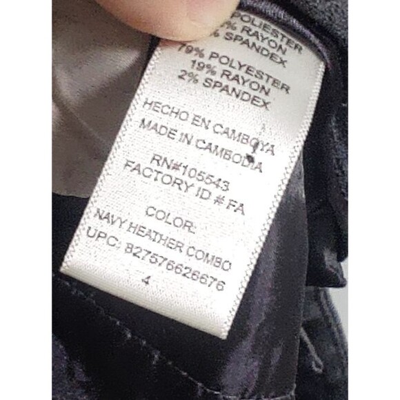 Daisy Fuentes Sz 4 gray pants women's outdoor button zipper pockets logo adult - Picture 4 of 8